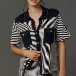 NWT Size XL - Happy Sheep 100% Cotton Denim Button down Sweater (NWT US$ 360)